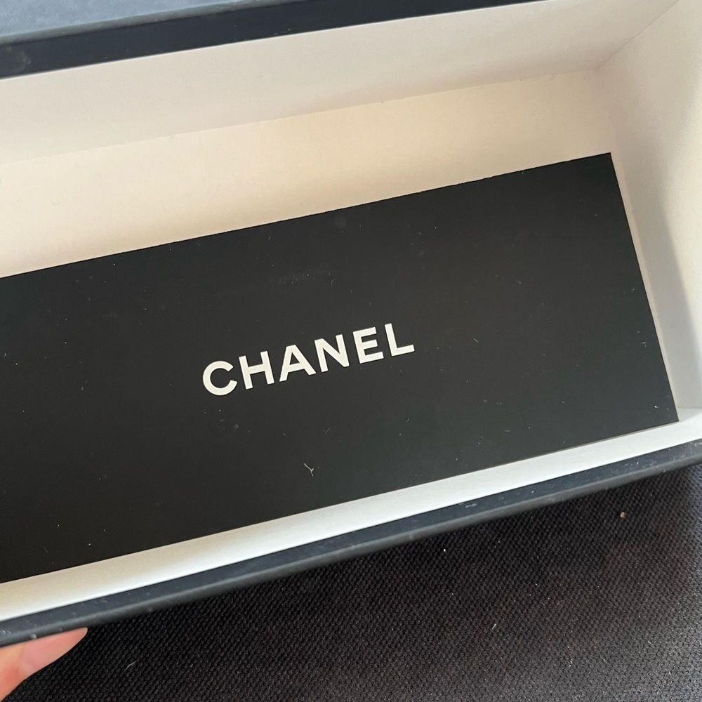 Chanel Women's Glasses Italy with Case Box EUC Grey Black Logo Acetate 54-17 140 - Picture 16 of 16